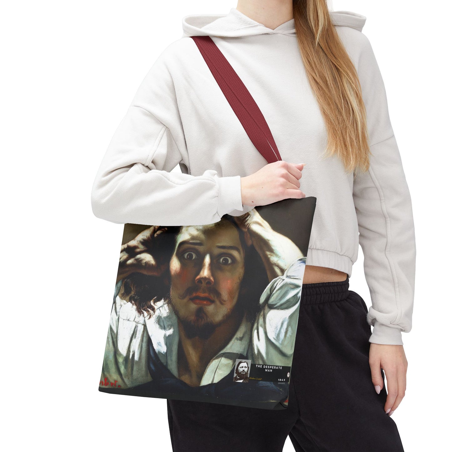 Courbet, Gustave - The Desperate Man (1843) - Tote Bag