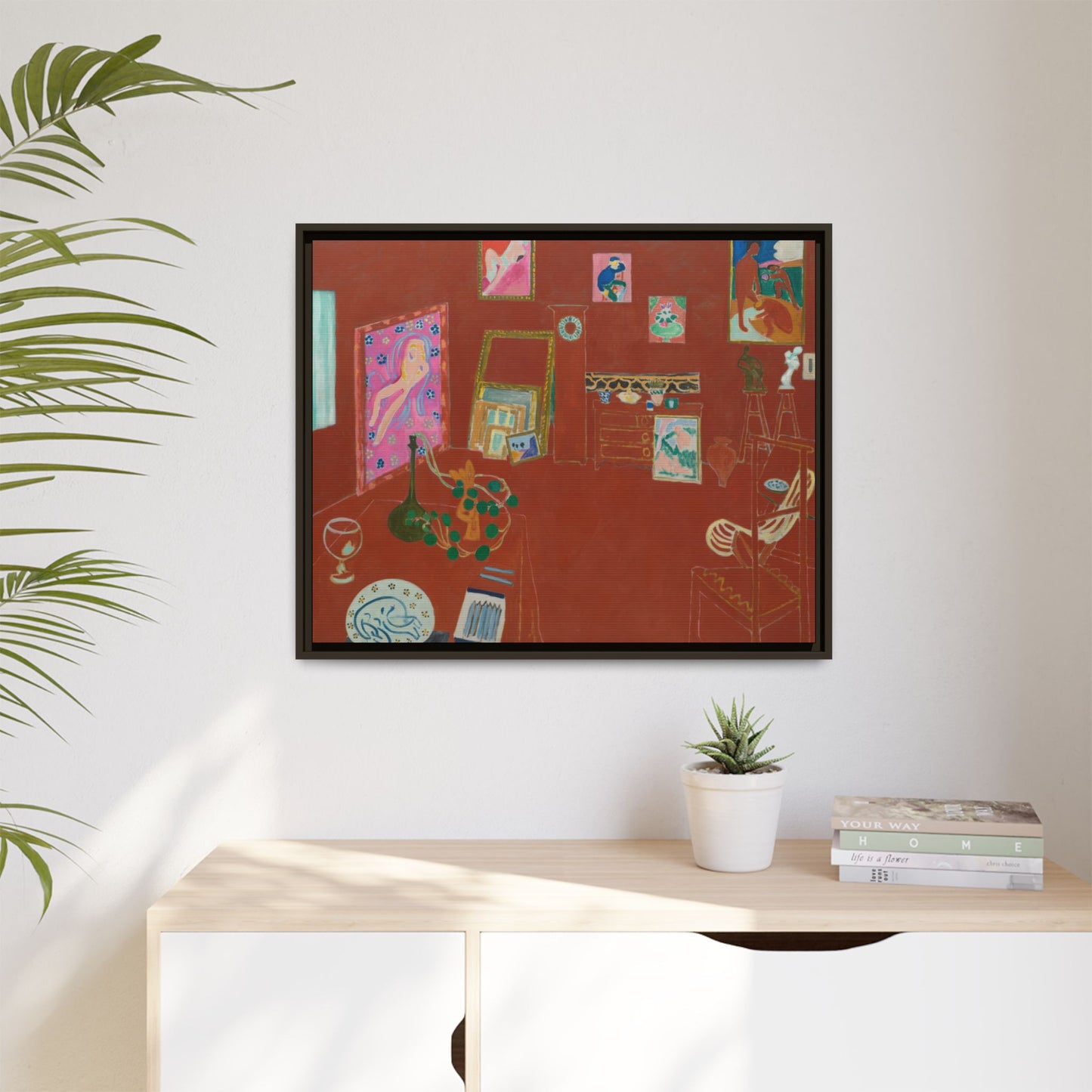 Matisse, Henri - The Red Studio (1911) - Matte Canvas, Framed