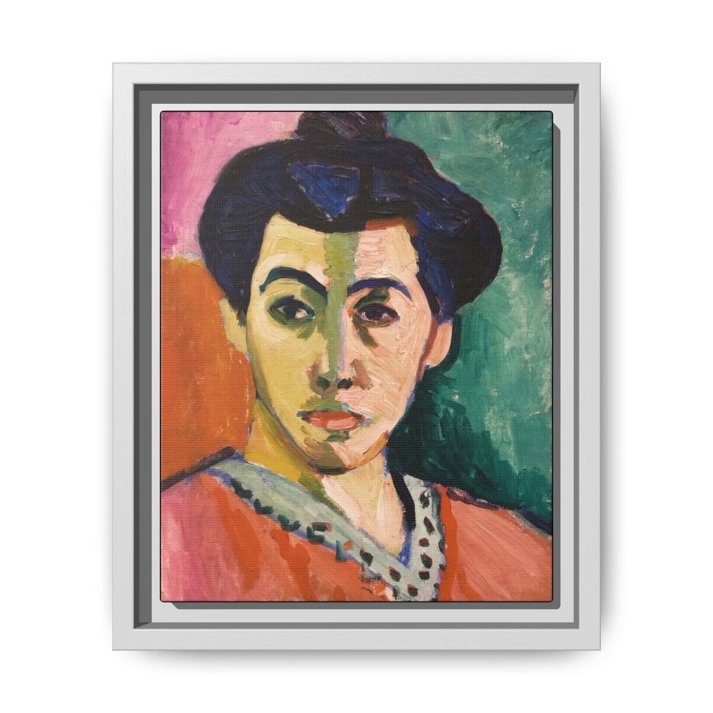 Matisse, Henri - The Green Stripe (1905) - Matte Canvas, Framed
