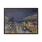 Pissarro, Camille - The Boulevard Montmartre At Night (1897) - Matte Canvas, Framed