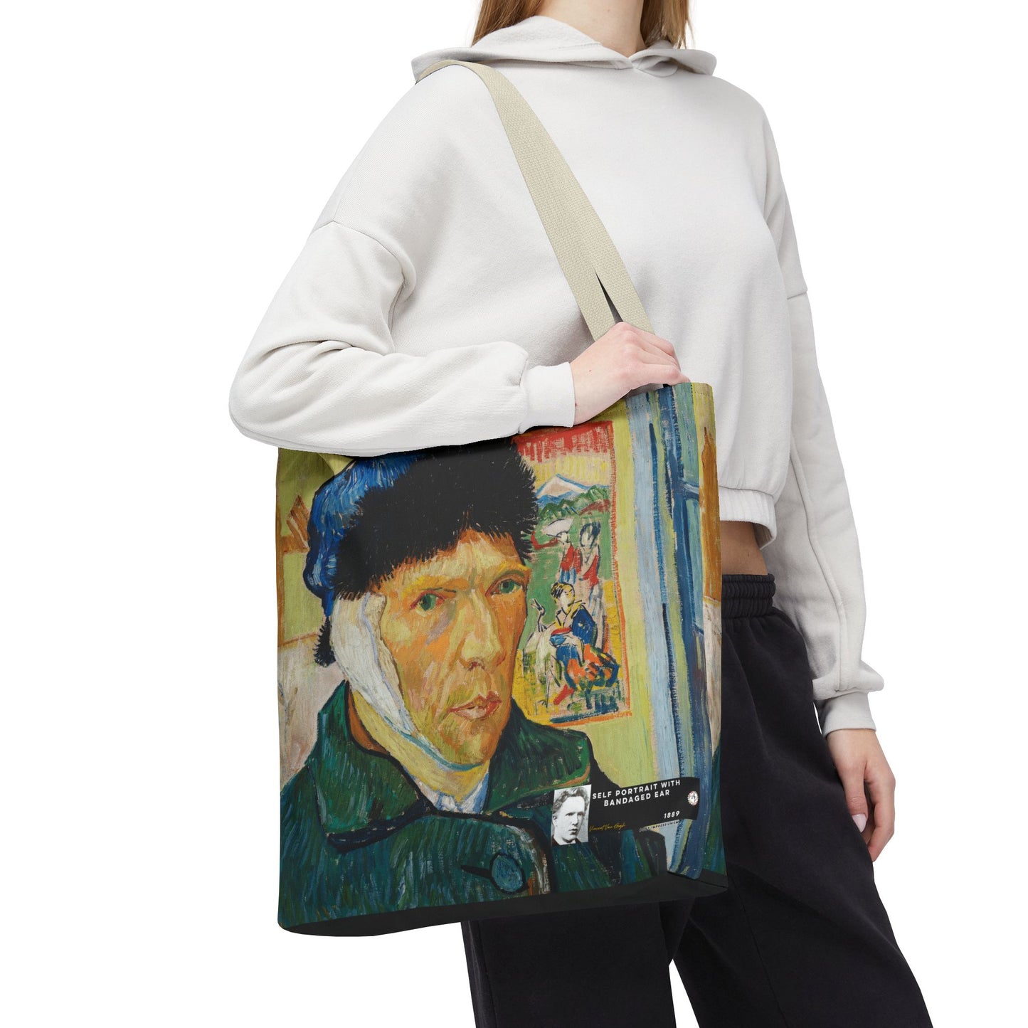 Van Gogh, Vincent - Self Portrait with Bandaged Ear (1889) - Tote Bag