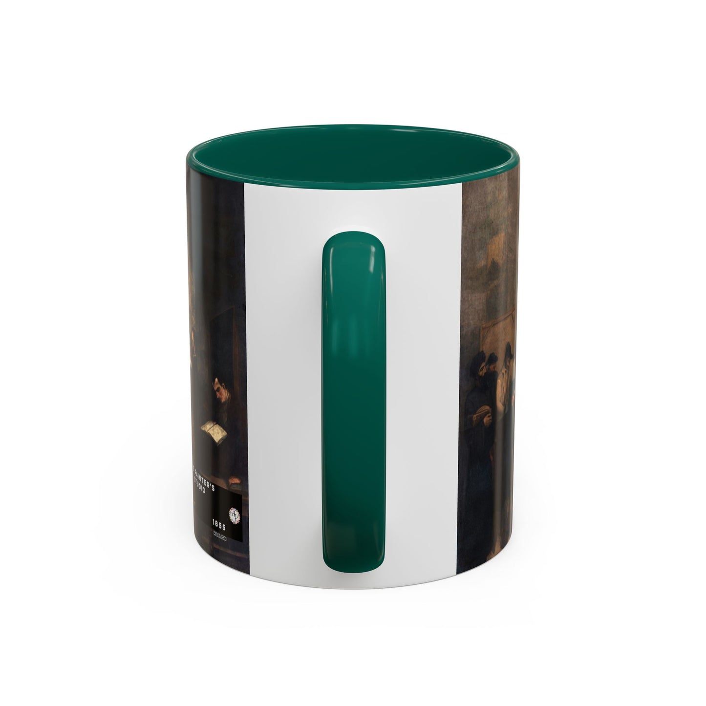 Courbet, Gustave - The Painter’s Studio (1855) - Colorful Accent Mugs