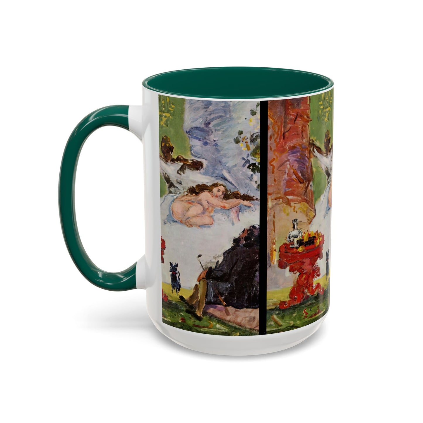 Cézanne, Paul - A Modern Olympia (1874) - Colorful Accent Mugs