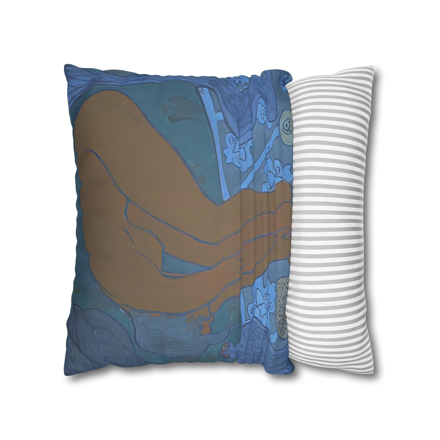 Ranson, Paul - The Blue Bather (1891) - Suede Square Pillowcase