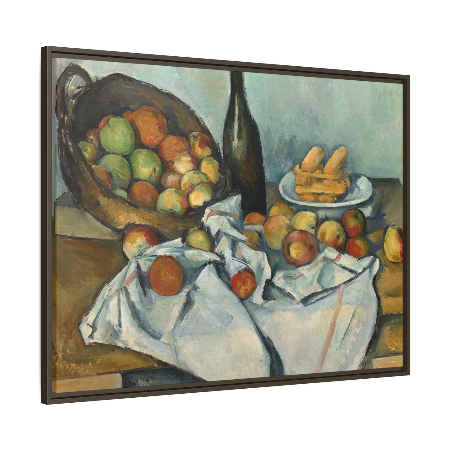 Cézanne, Paul - Basket of Apples (1893) - Matte Canvas, Framed