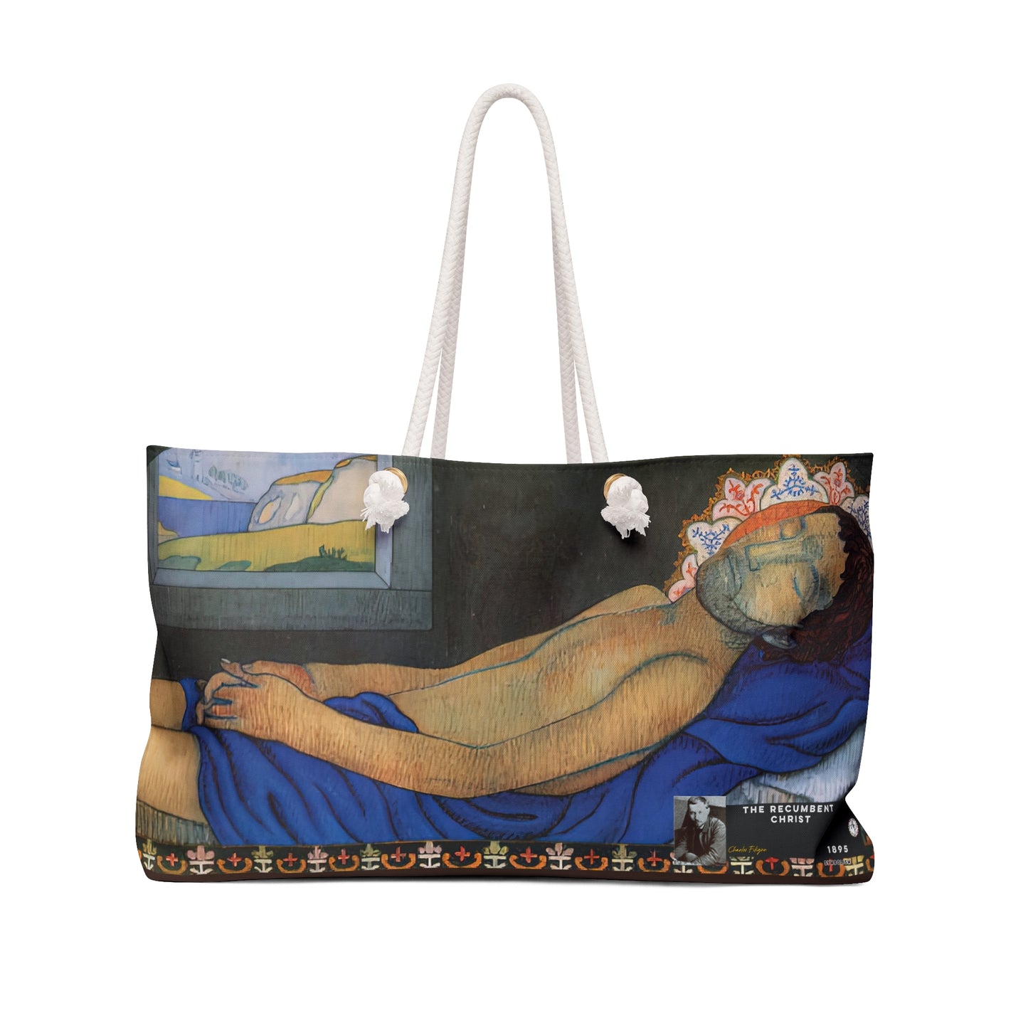 Filiger, Charles - The Recumbent Christ (1895) - Weekender Bag