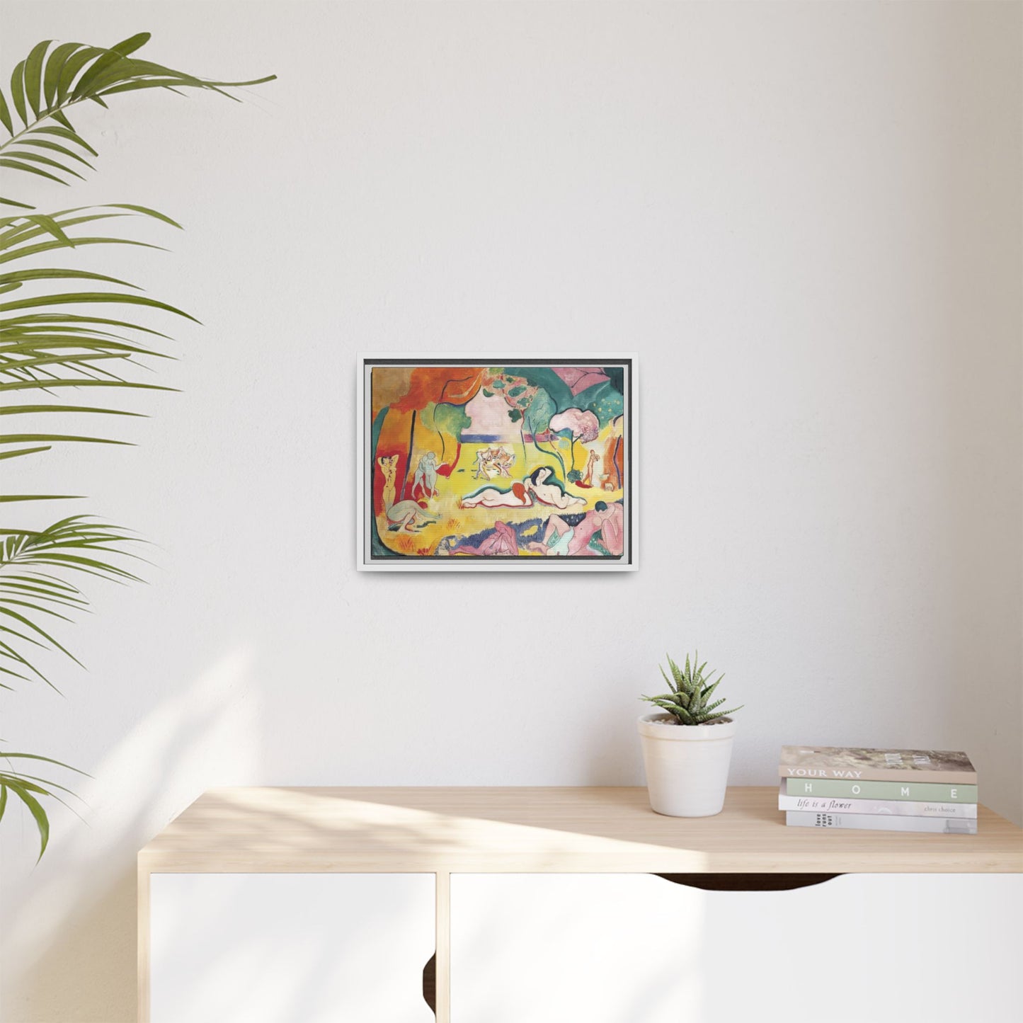 Matisse, Henri - The Joy of Life (1905) - Matte Canvas, Framed
