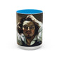 Courbet, Gustave - The Desperate Man (1843) - Colorful Accent Mugs