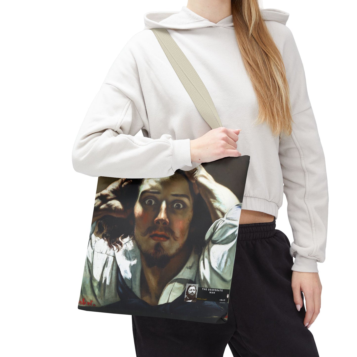 Courbet, Gustave - The Desperate Man (1843) - Tote Bag