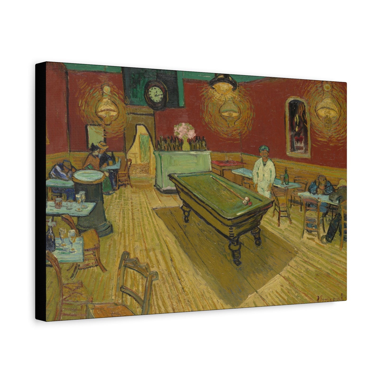 Van Gogh, Vincent - The Night Cafe (1888) - Canvas Block, unframed