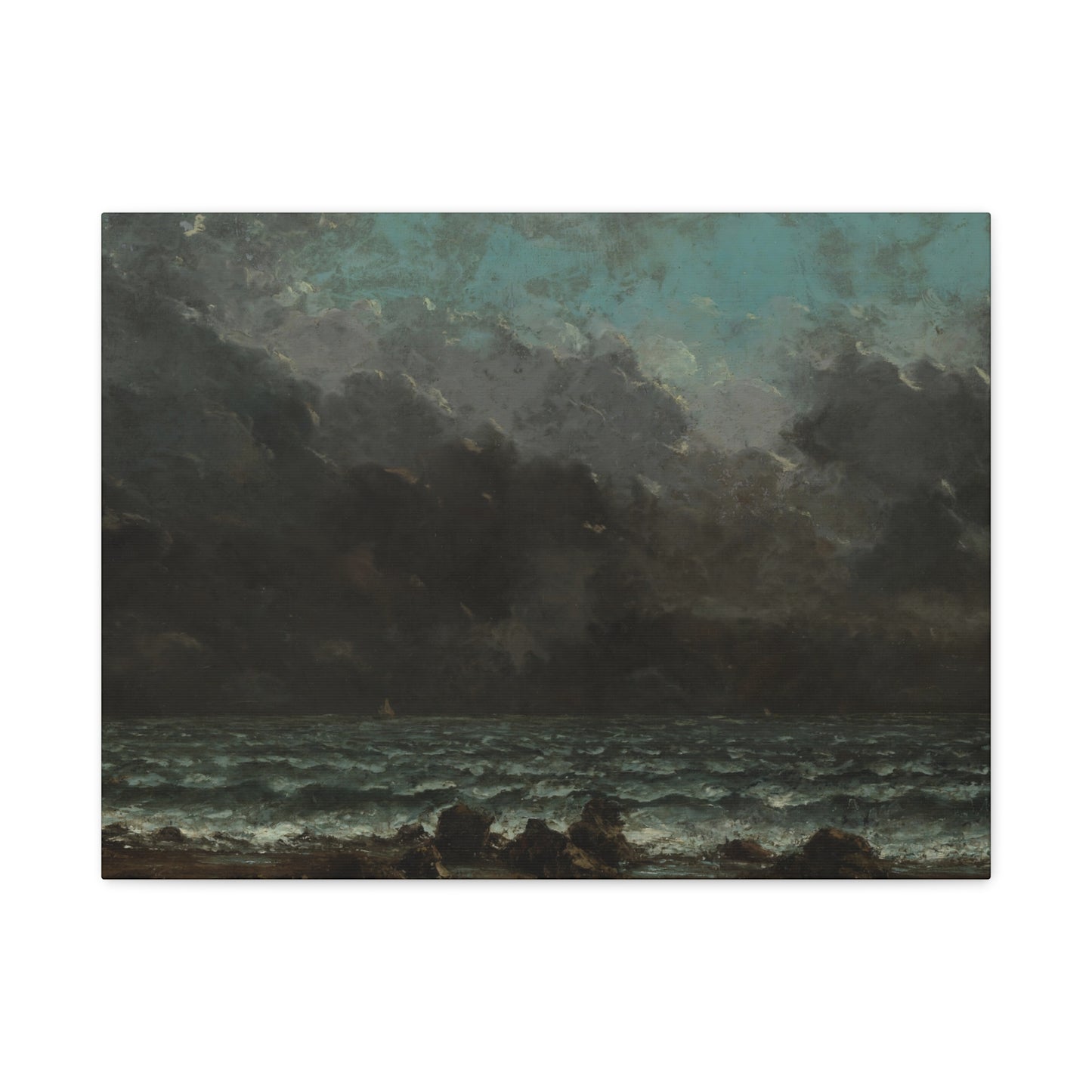 Courbet, Gustave - The Sea (1865) - Canvas Block, unframed