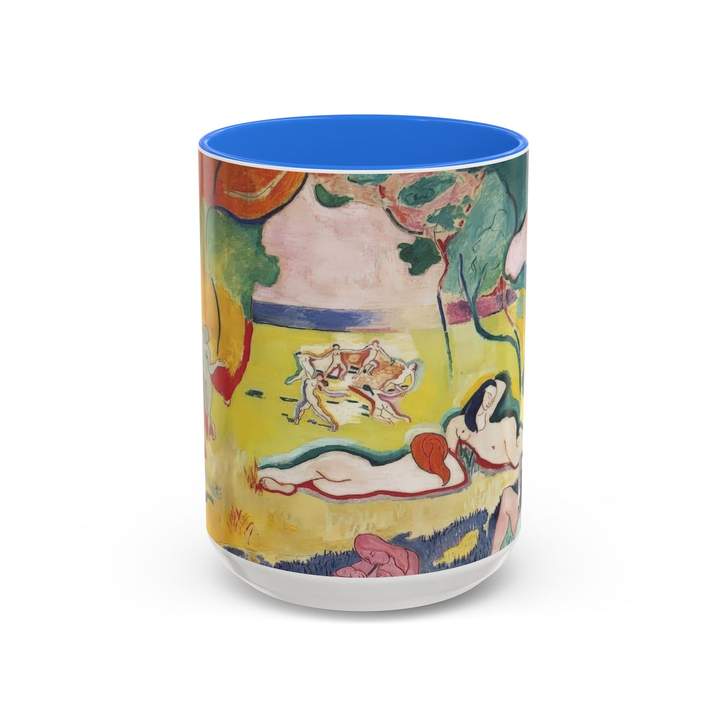 Matisse, Henri - The Joy of Life (1905) - Colorful Accent Mugs