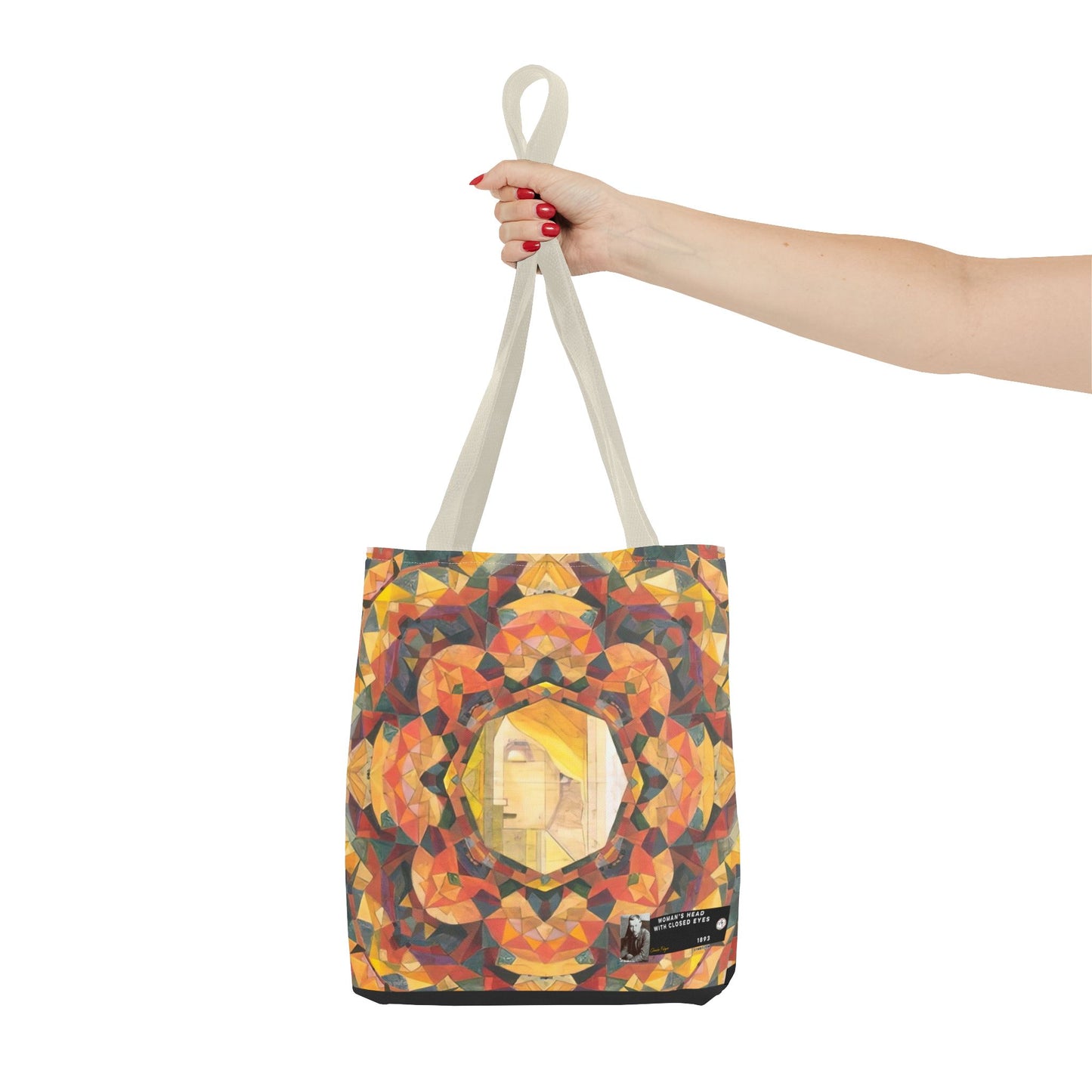 Filiger, Charles - Woman’s Head with Closed Eyes (1893) - Tote Bag