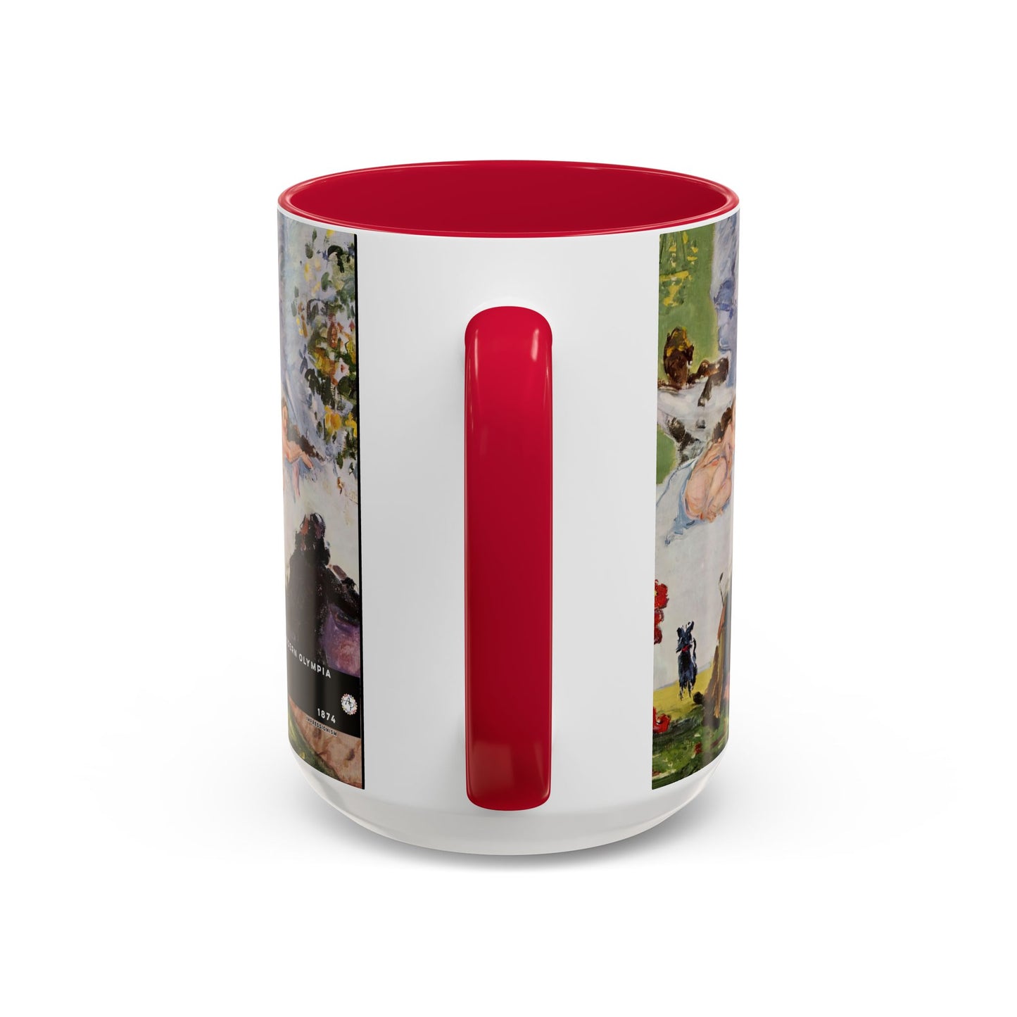 Cézanne, Paul - A Modern Olympia (1874) - Colorful Accent Mugs