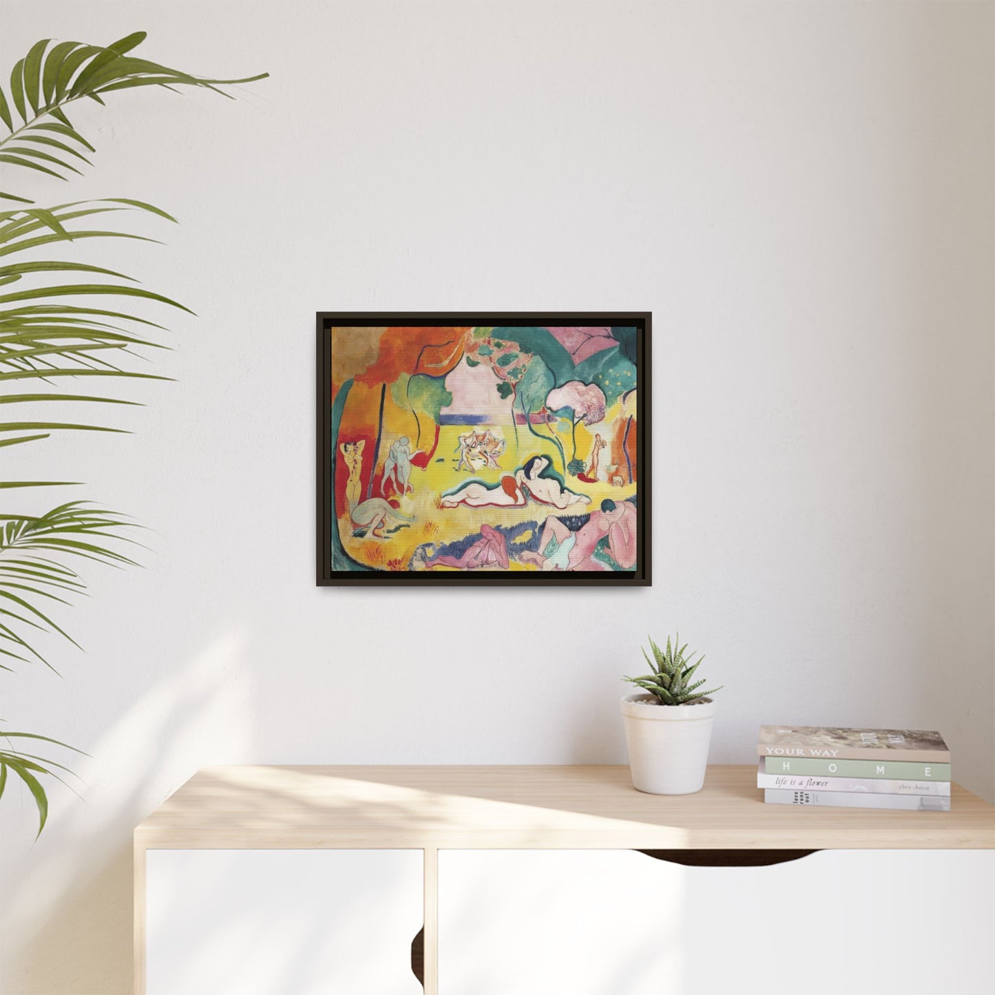 Matisse, Henri - The Joy of Life (1905) - Matte Canvas, Framed