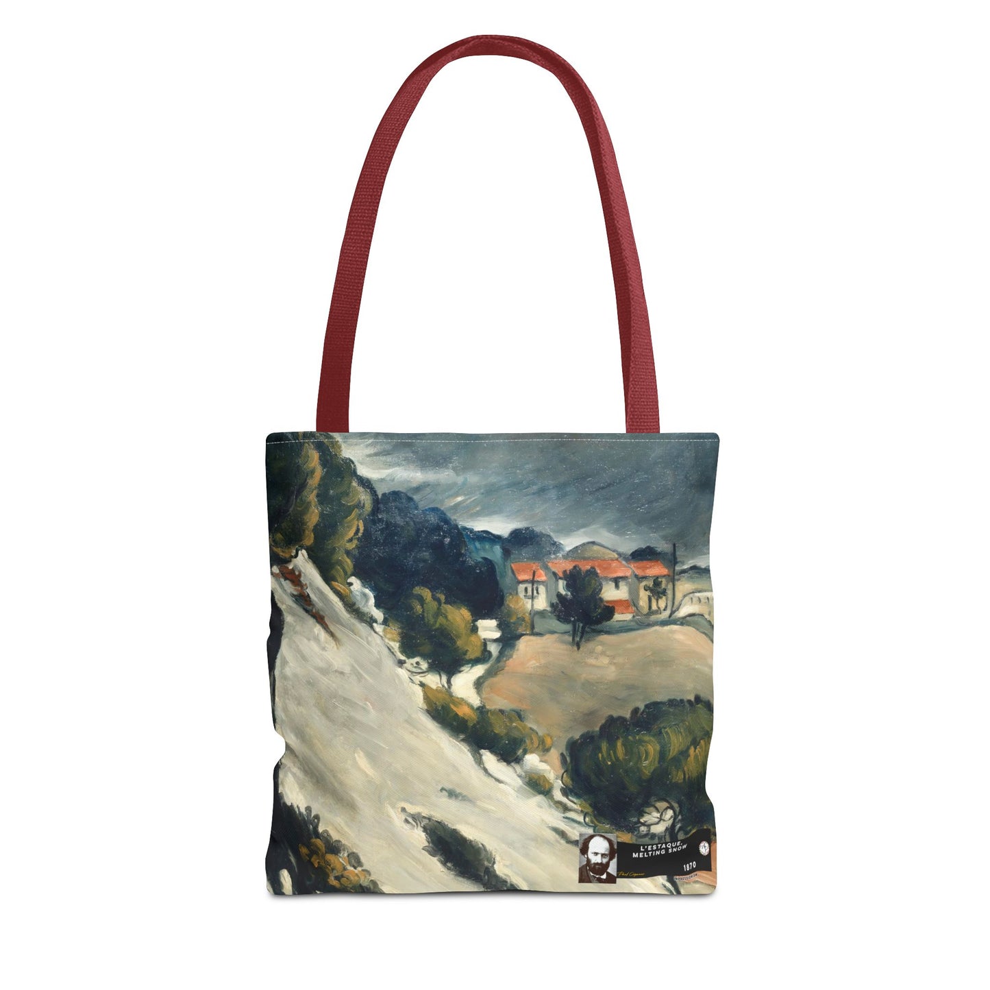 Cézanne, Paul - L’Estaque, Melting Snow (1870) - Tote Bag