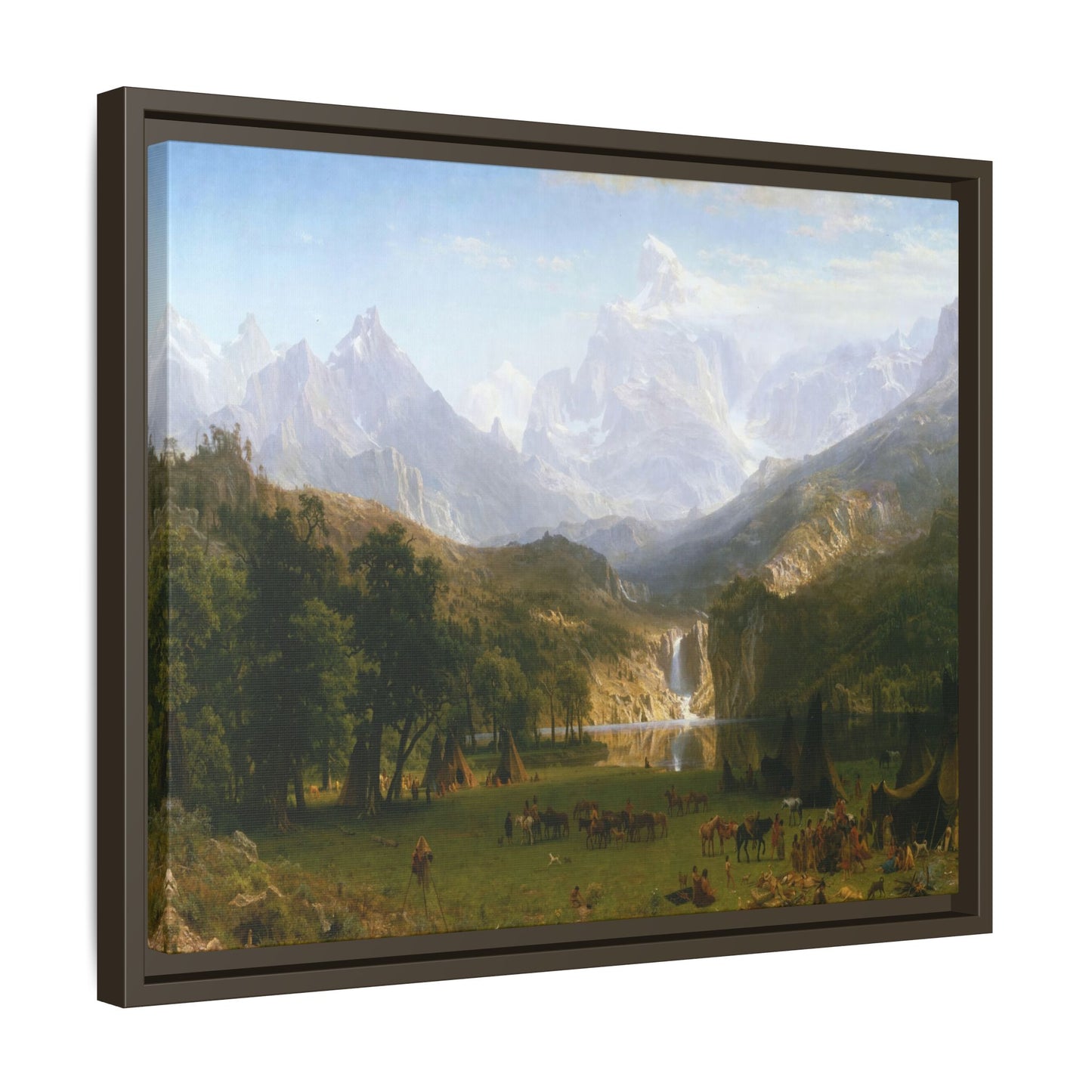 Bierstadt, Albert - The Rocky Mountains, Lander’s Peak (1863) - Matte Canvas, Framed