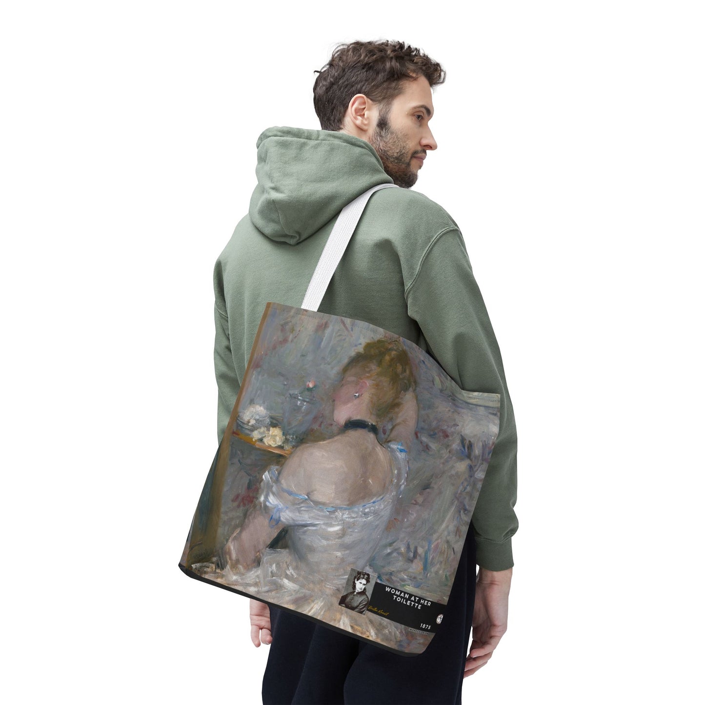 Morisot, Berthe - Woman at Her Toilette (1880) - Tote Bag
