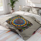 Pacio, Adam - Emerald Arrows Mandala - Arctic Fleece Blanket