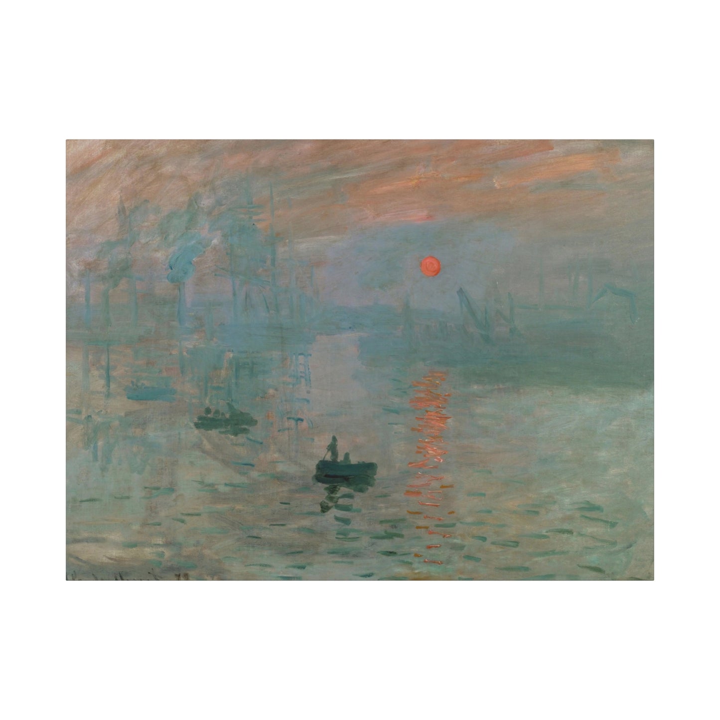 Monet, Claude - Impression, Sunrise (1872) - Canvas Block, unframed