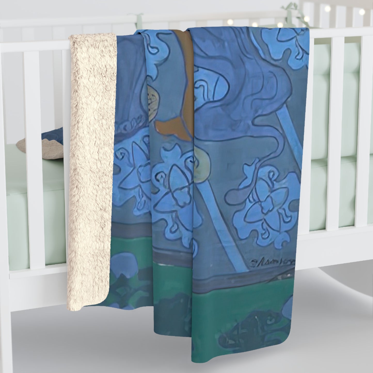 Ranson, Paul - The Blue Bather (1891) - Sherpa Fleece Blanket