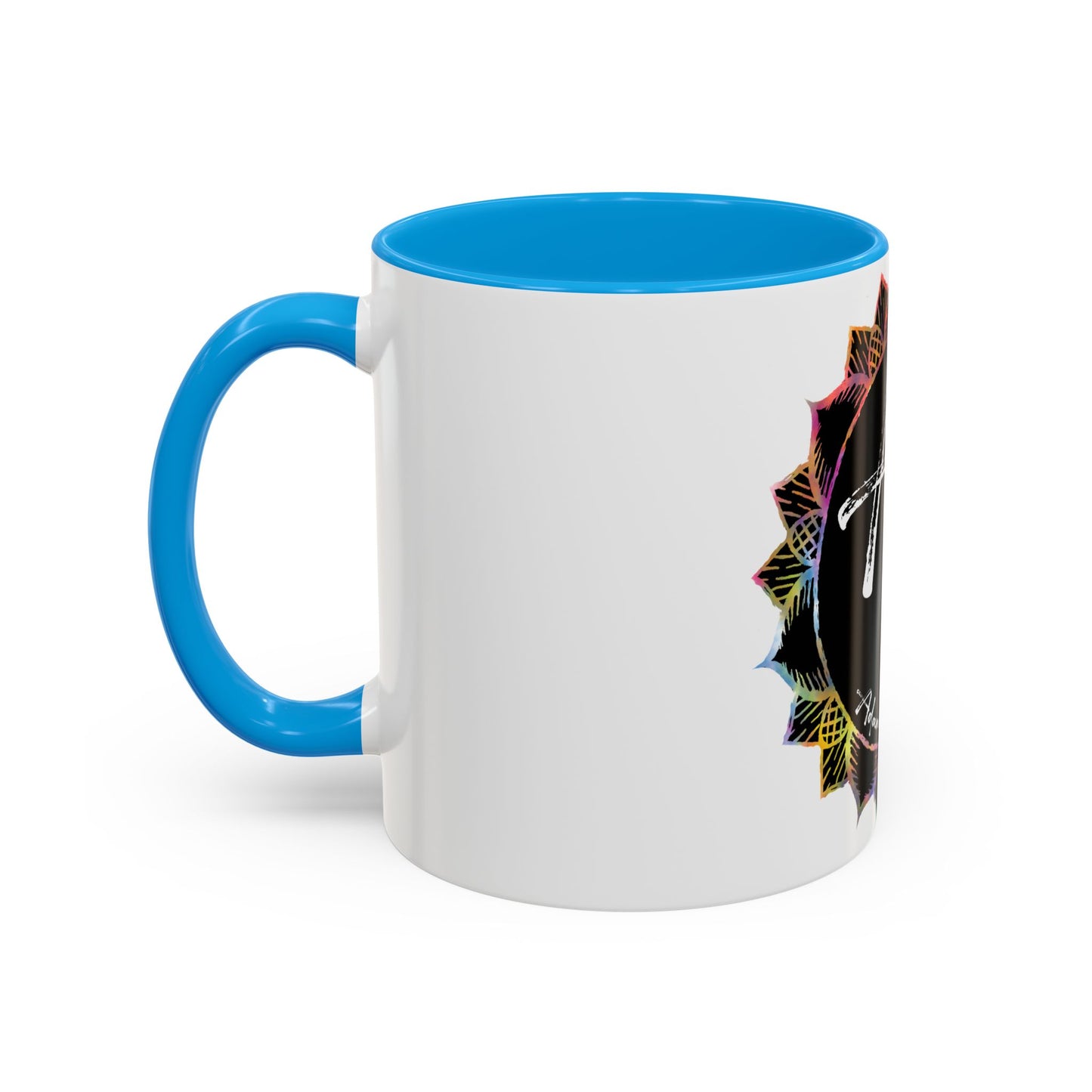 AdamPacio.com - Black Logo - Colorful Accent Mugs