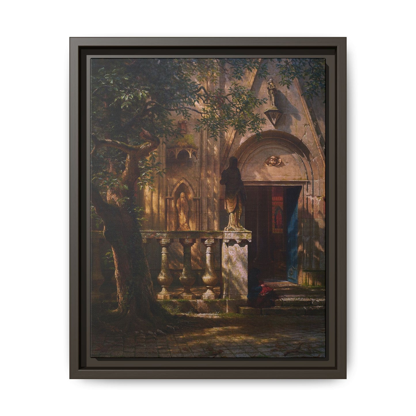 Bierstadt, Albert - Sunlight and Shadow  (1854) - Matte Canvas, Framed