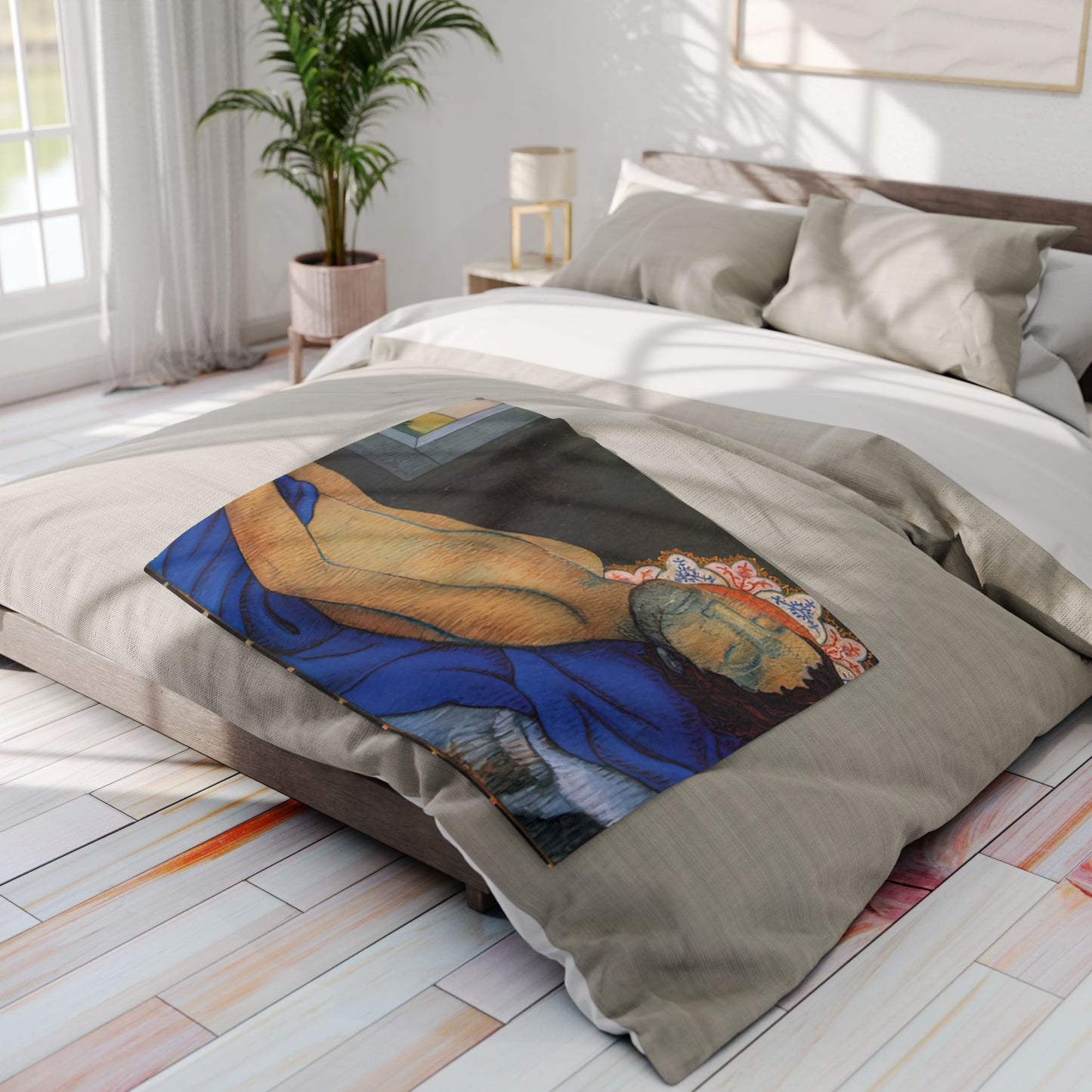 Filiger, Charles - The Recumbent Christ (1895) - Arctic Fleece Blanket