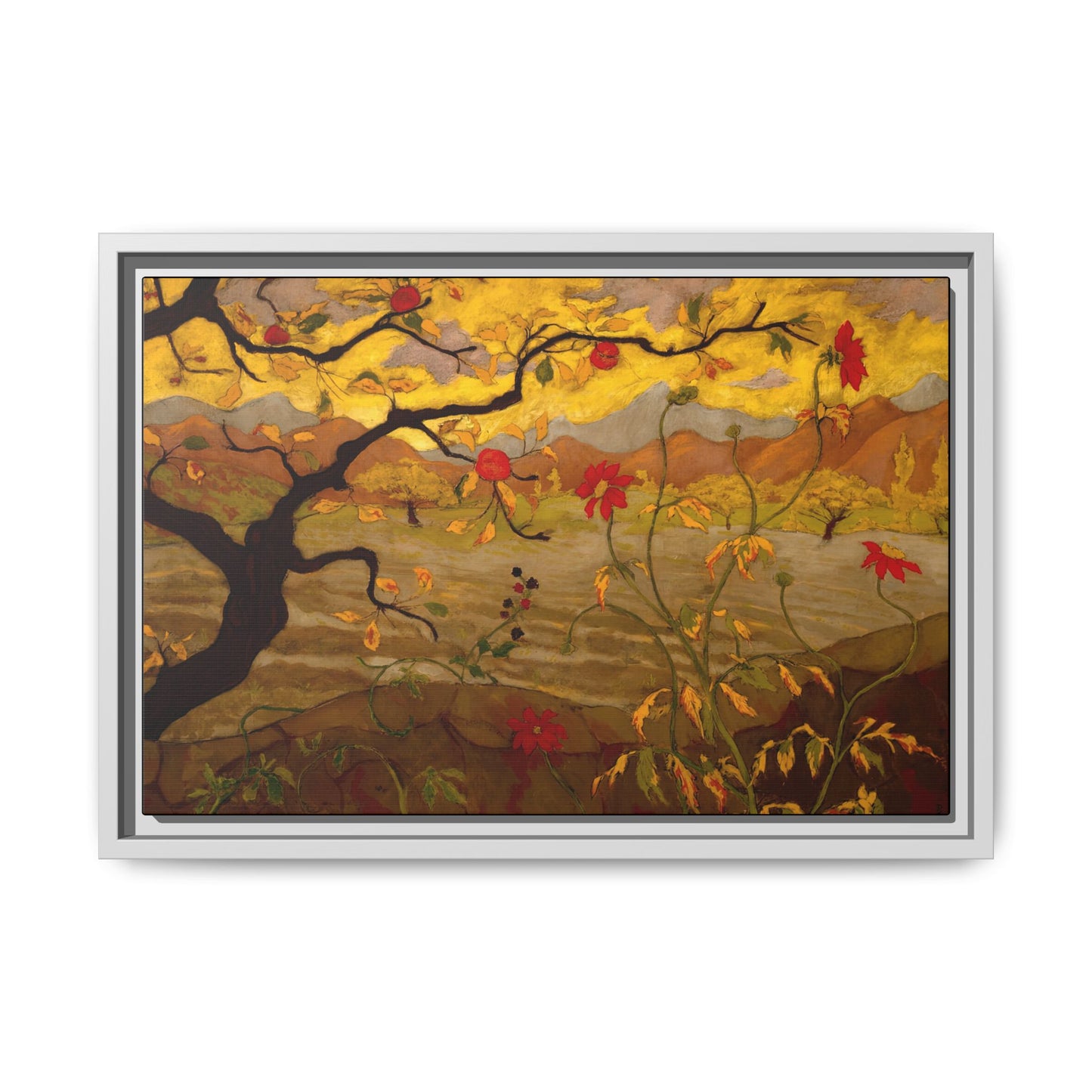 Ranson, Paul - Apple Tree with Red Fruit (1902) - Matte Canvas, Framed