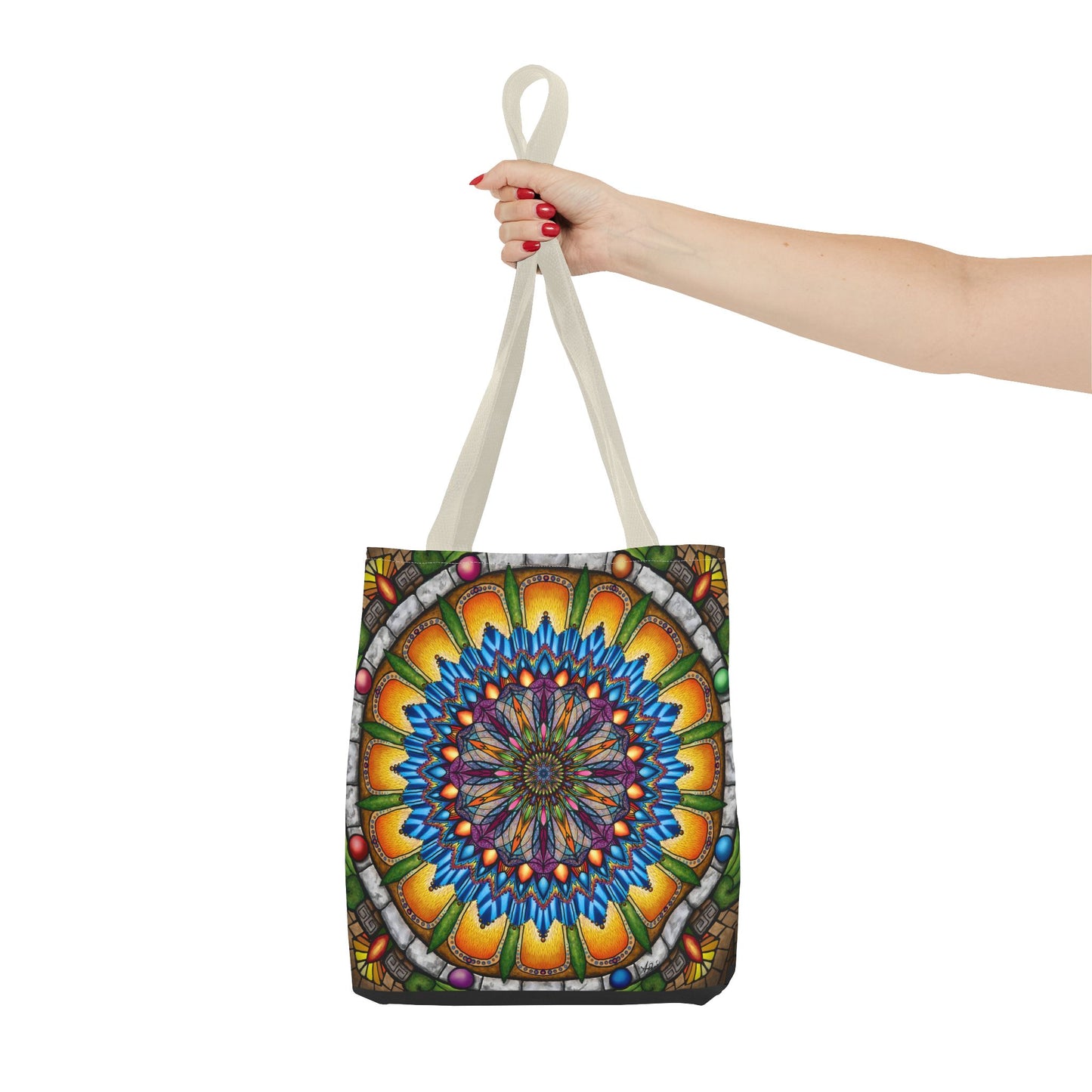 Pacio, Adam - Emerald Arrows Mandala - Tote Bag