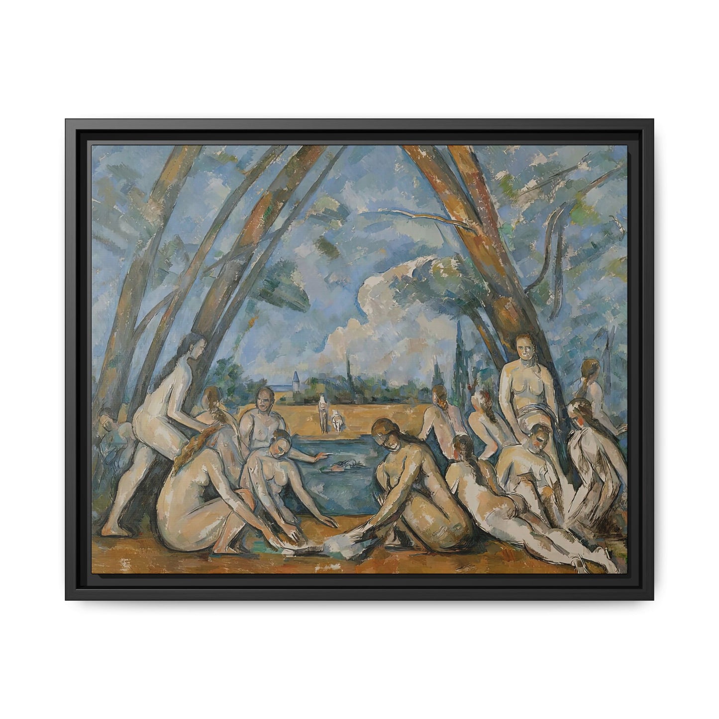 Cézanne, Paul - The Large Bathers (1906) - Matte Canvas, Framed