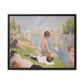 Seurat, Georges - Bathers at Asnières (1884) - Matte Canvas, Framed