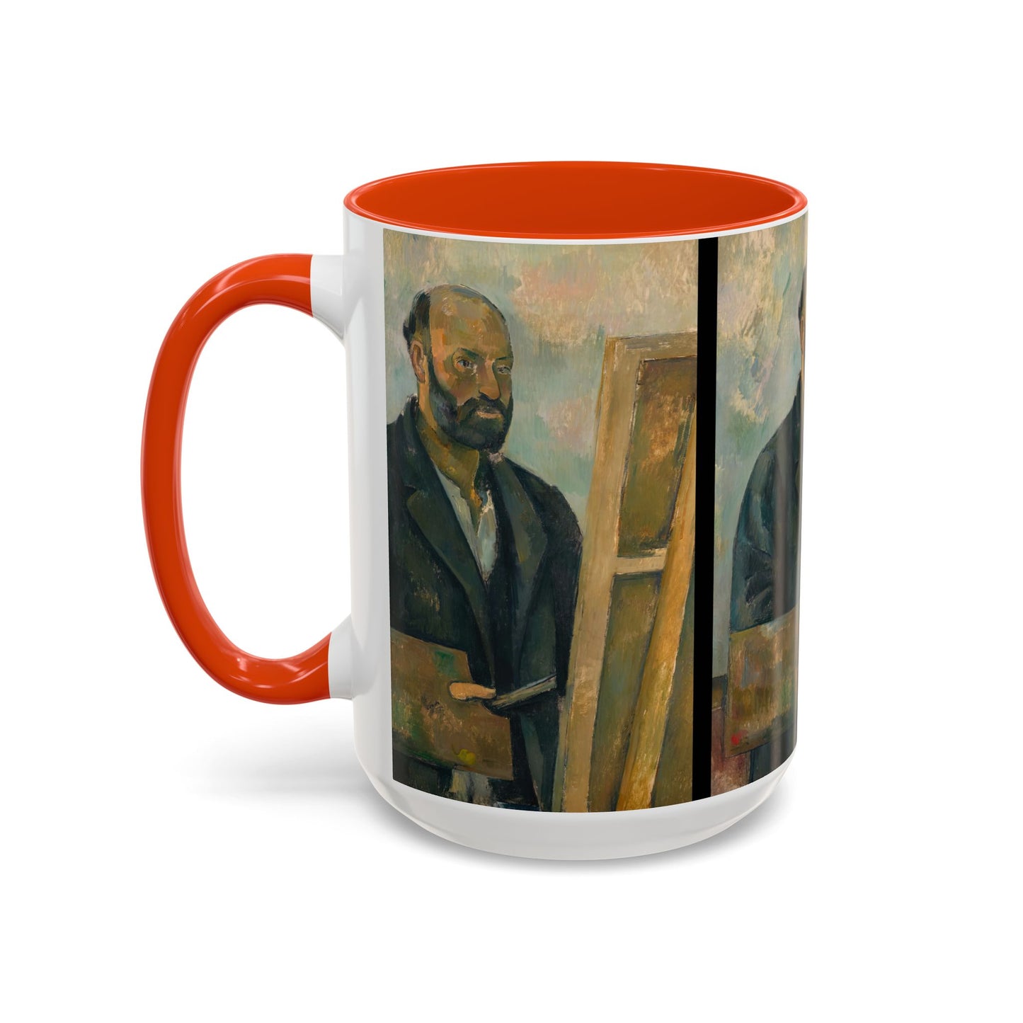 Cézanne, Paul - Portrait of the Artist with a Palette (1890) - Colorful Accent Mugs