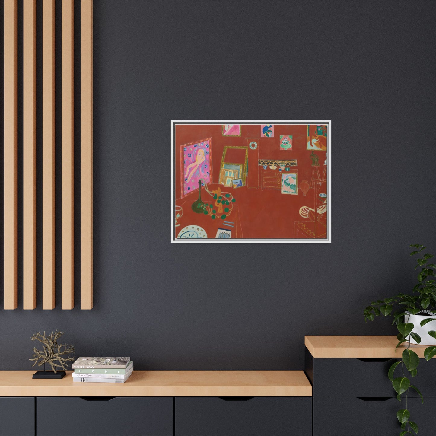 Matisse, Henri - The Red Studio (1911) - Matte Canvas, Framed
