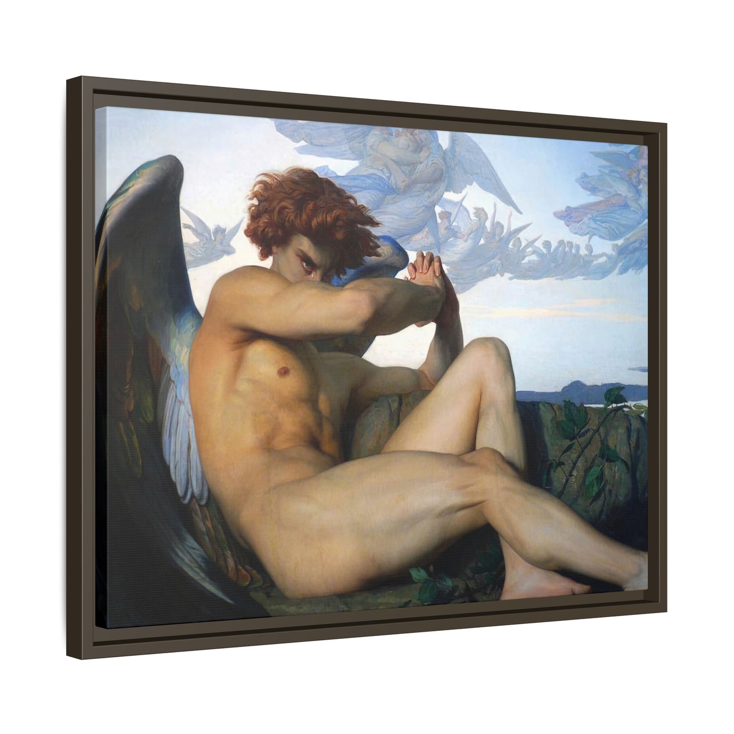 Cabanel, Alexandre - The Fallen Angel (1847) - Matte Canvas, Framed