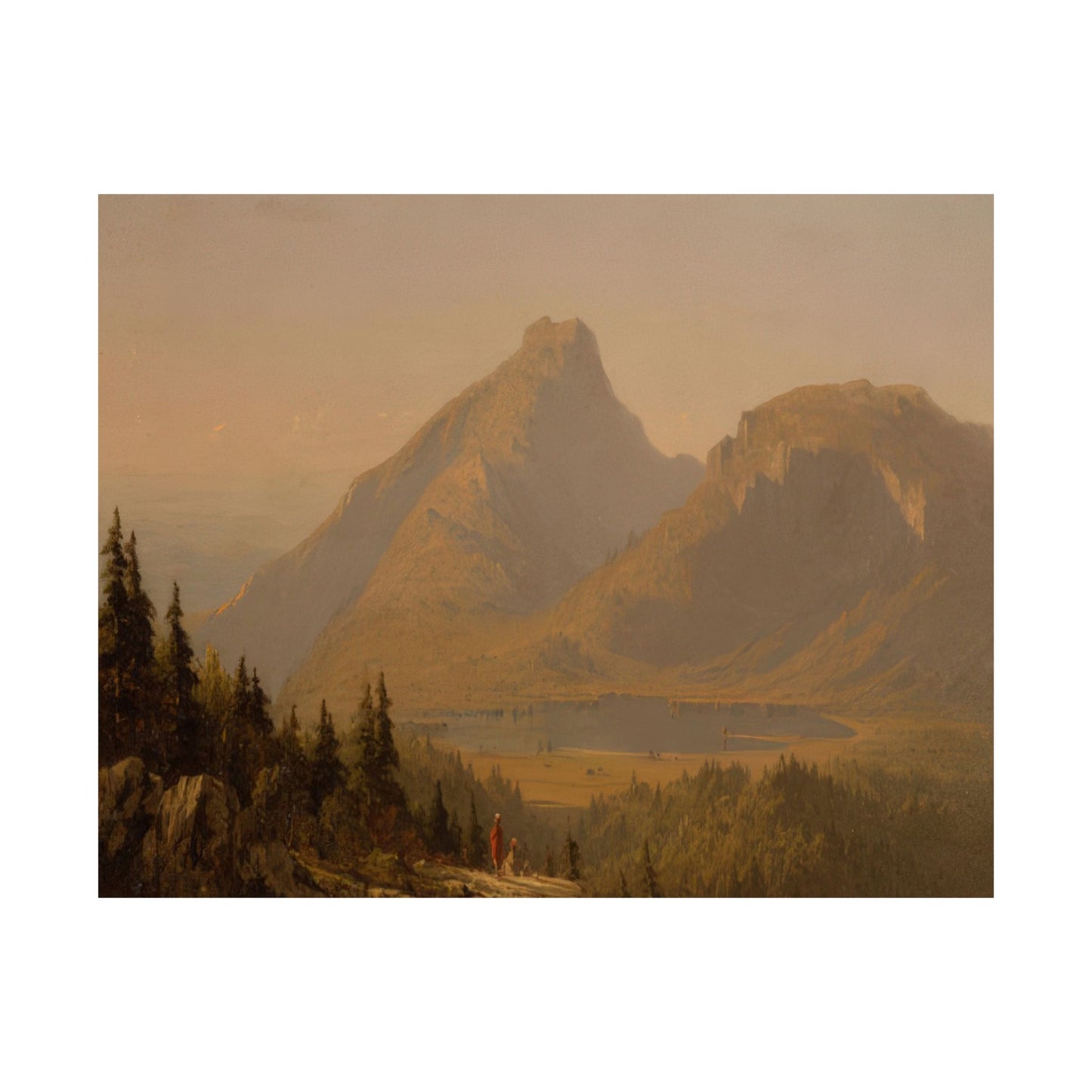 Gifford, Sanford Robinson - Mount Mansfield, Vermont  (1859) - Satin Posters
