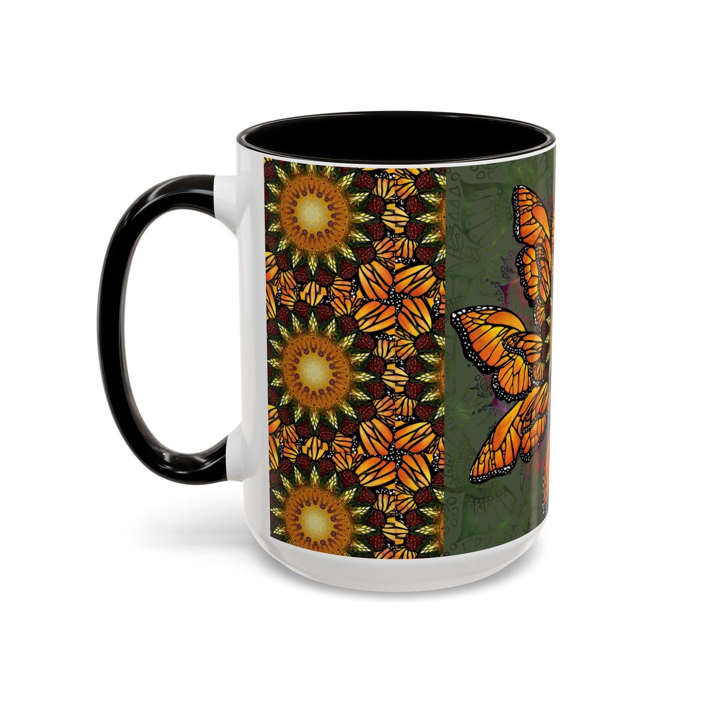 Pacio, Adam - Monarch Butterfly Mandala - Colorful Accent Mugs