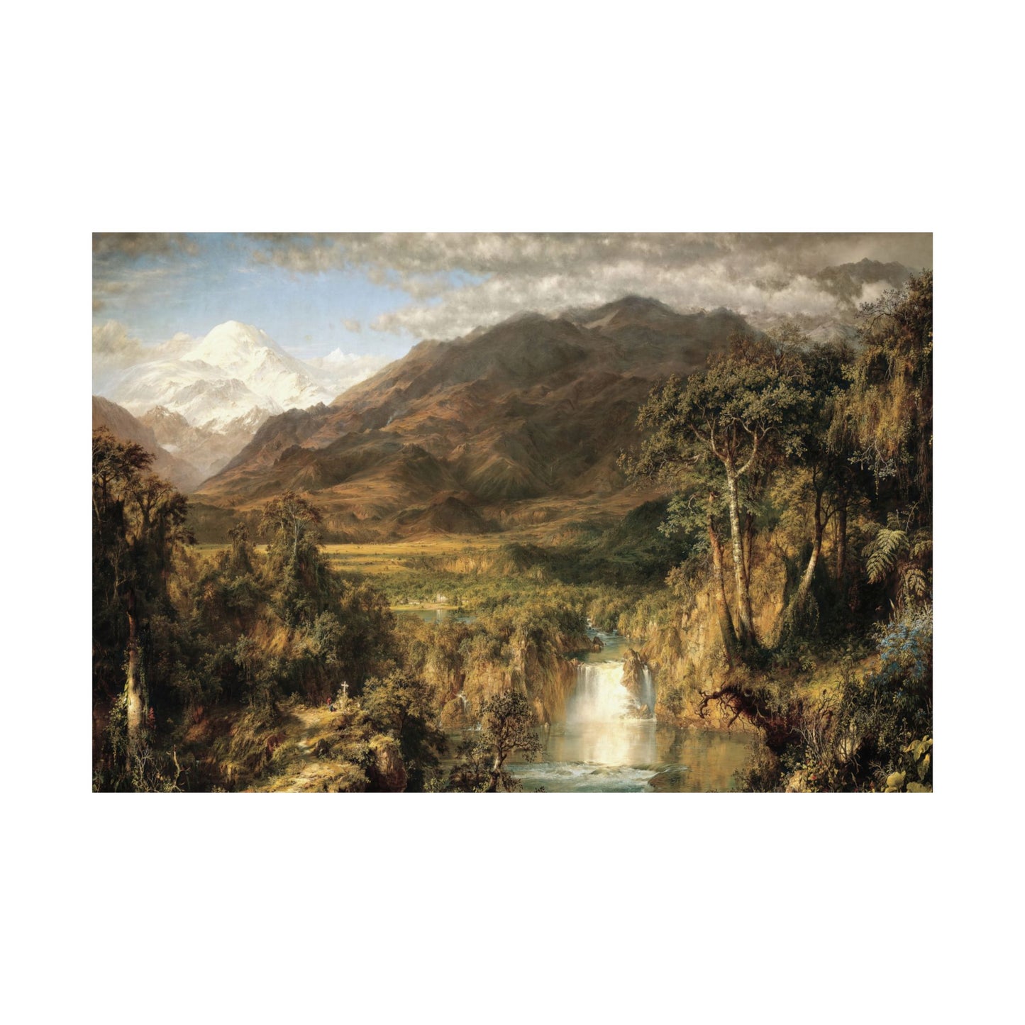 Church, Frederic Edwin - The Heart of the Andes  (1859) - Satin Posters