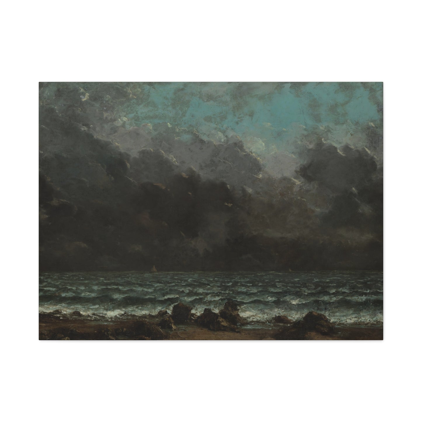 Courbet, Gustave - The Sea (1865) - Canvas Block, unframed
