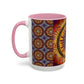 Pacio, Adam - Solar Disc Mandala - Colorful Accent Mugs