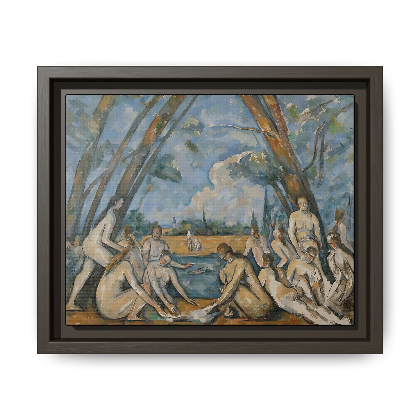 Cézanne, Paul - The Large Bathers (1906) - Matte Canvas, Framed