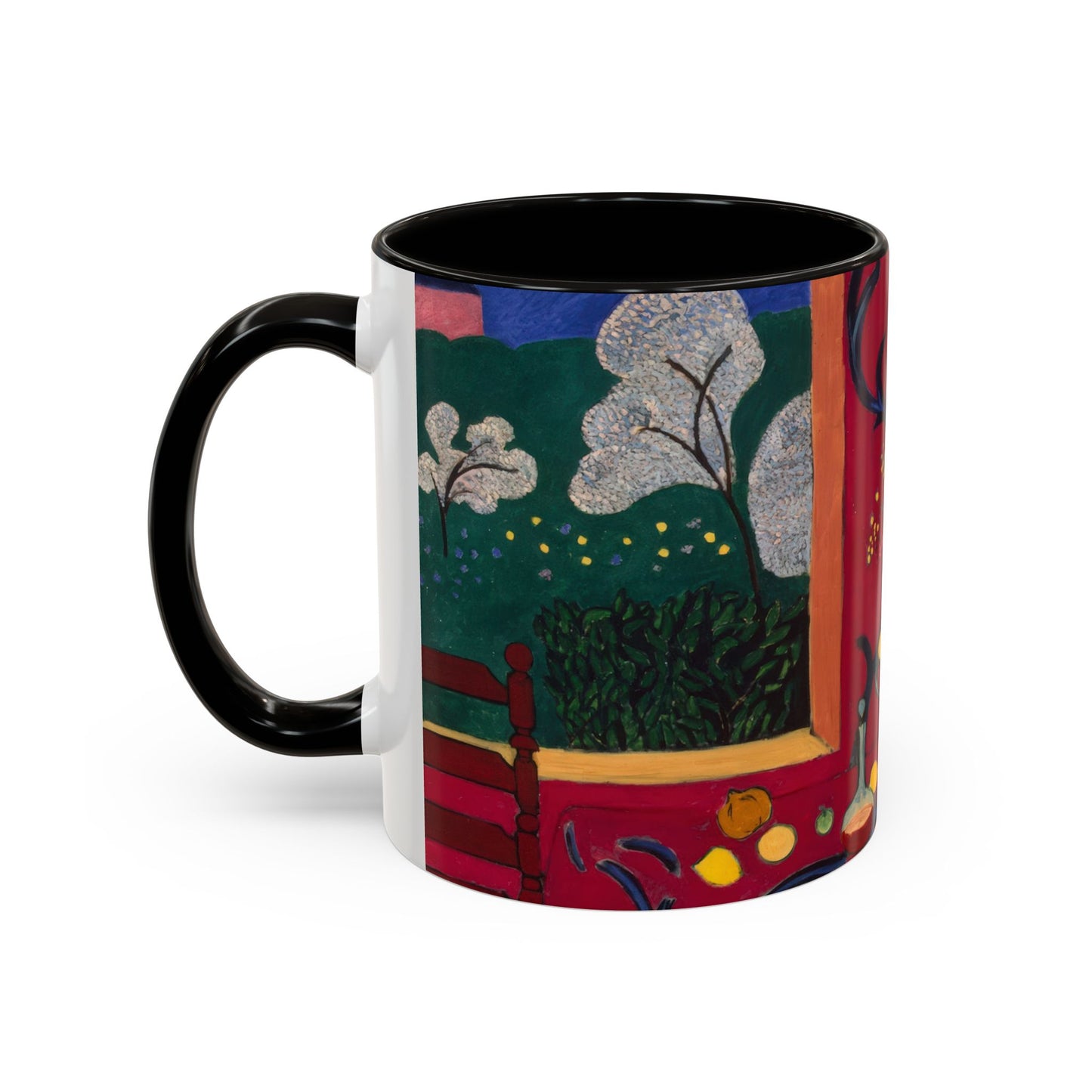 Matisse, Henri - The Dessert Harmony in Red (1908) - Colorful Accent Mugs
