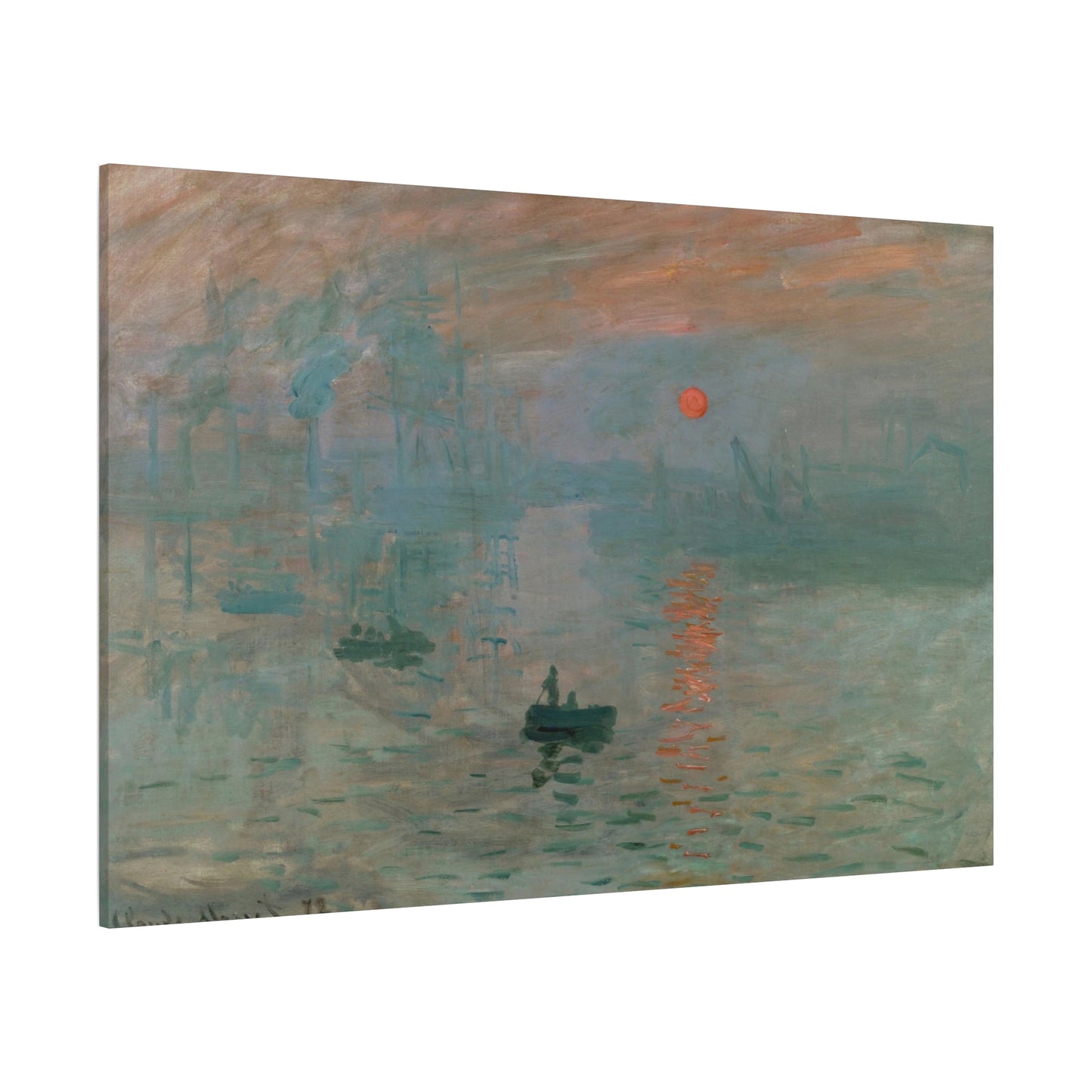 Monet, Claude - Impression, Sunrise (1872) - Canvas Block, unframed