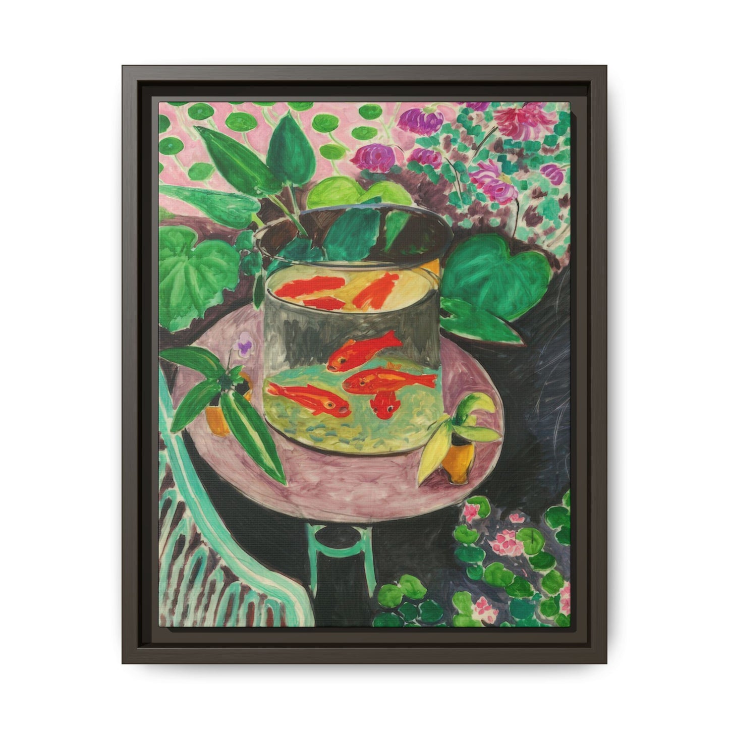 Matisse, Henri - The Goldfish (1912) - Matte Canvas, Framed
