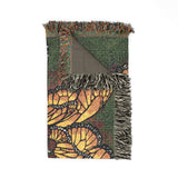 Monarch Butterfly Mandala - Woven Blanket