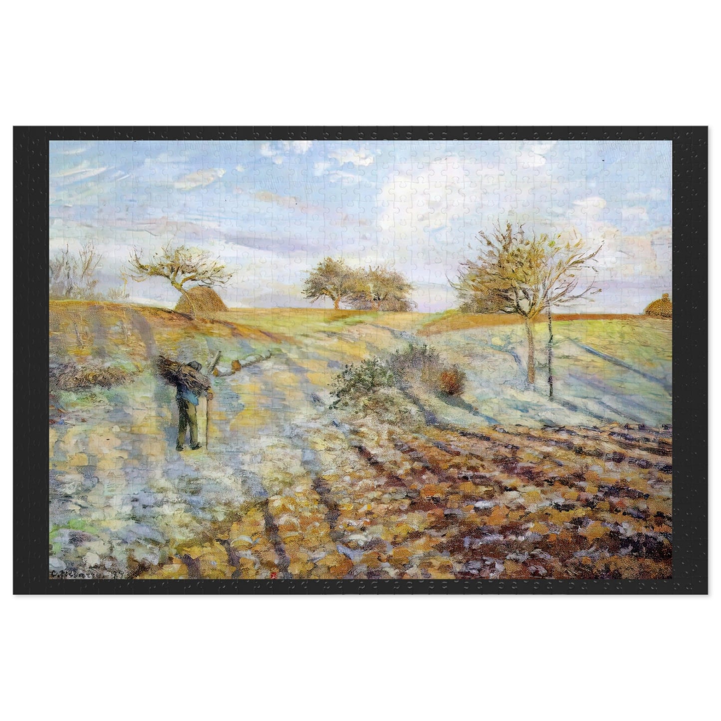 Pissarro's "Hoarfrost" - 1000pc Jigsaw Puzzle
