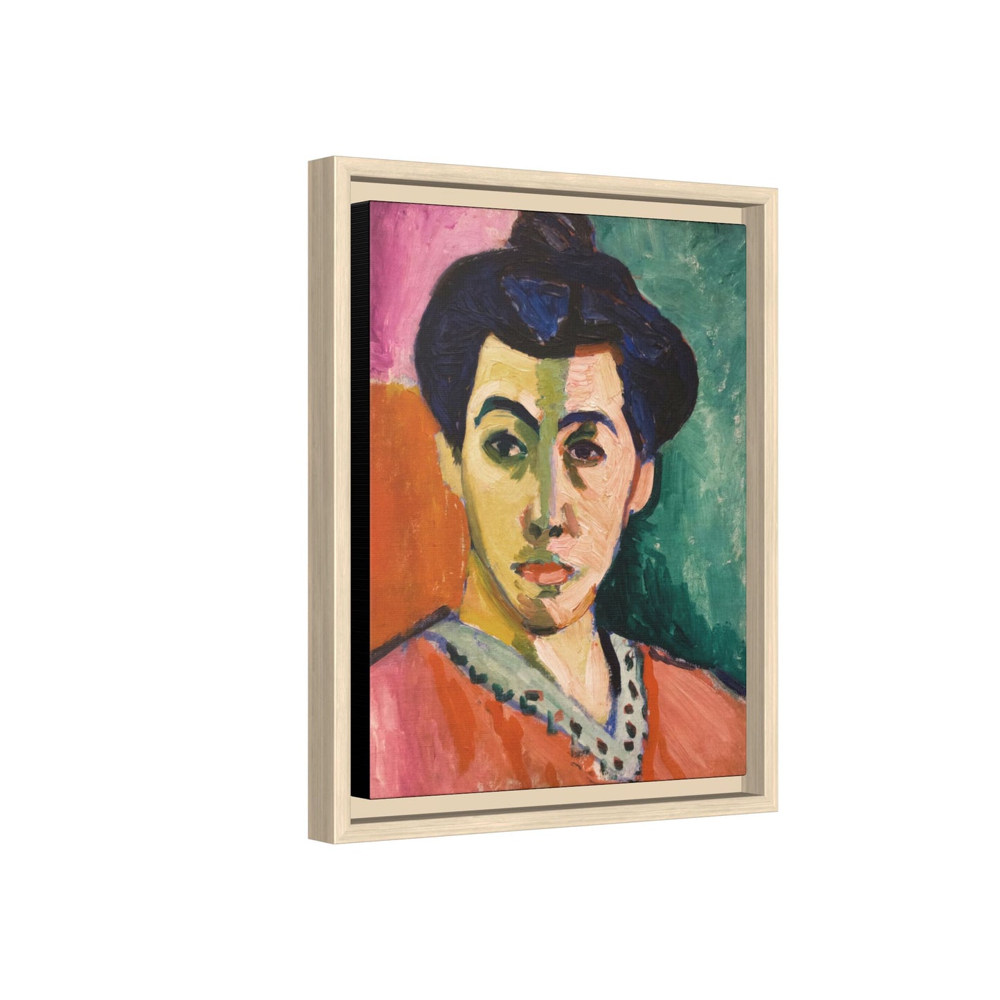 Matisse, Henri - The Green Stripe (1905) - Matte Canvas, Framed