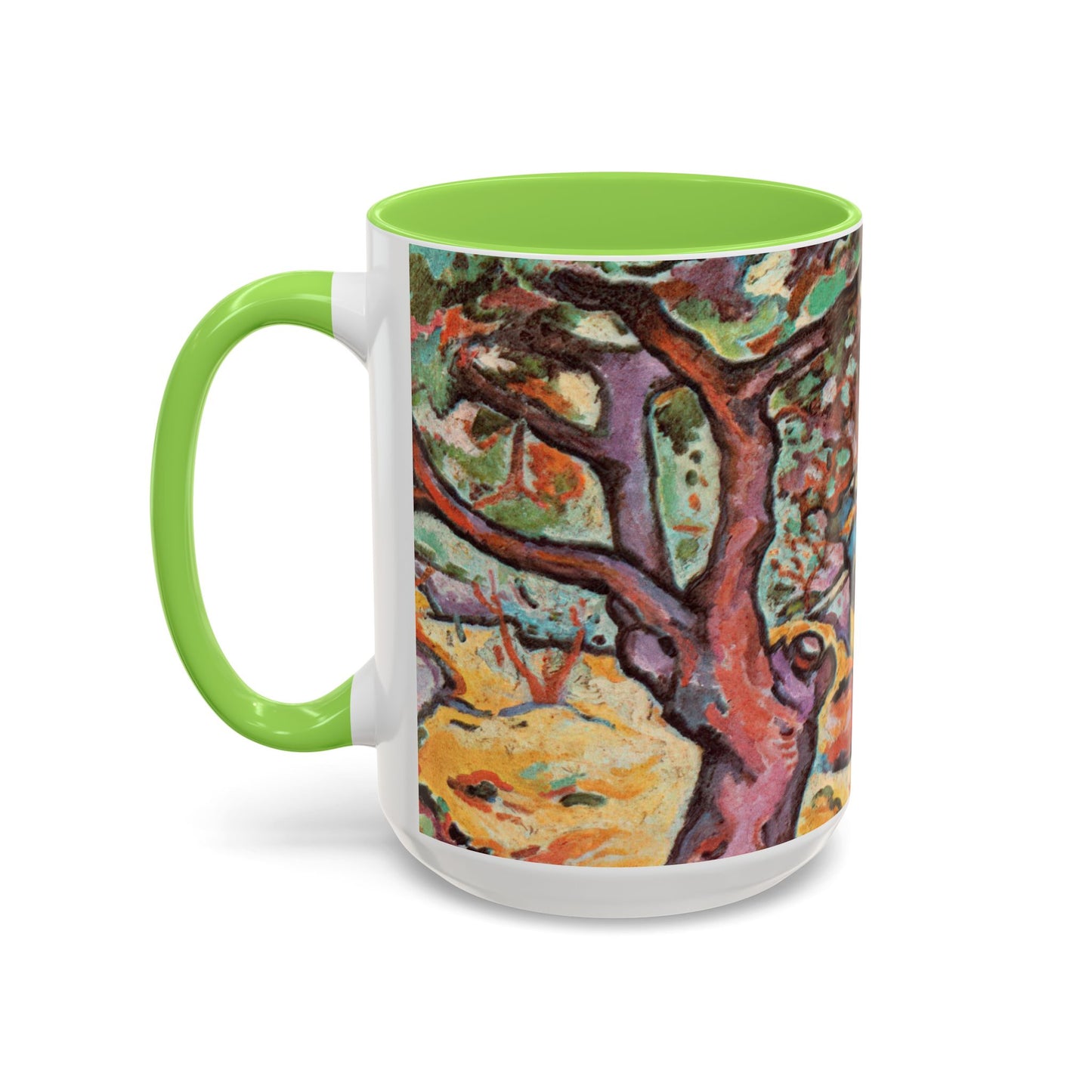 Braque, Georges - Olive Tree near L'Estaque (1906) - Colorful Accent Mugs