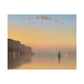 Gifford, Sanford Robinson -  Sunset on the Pallisades of the Hudson  (1879) - Satin Posters