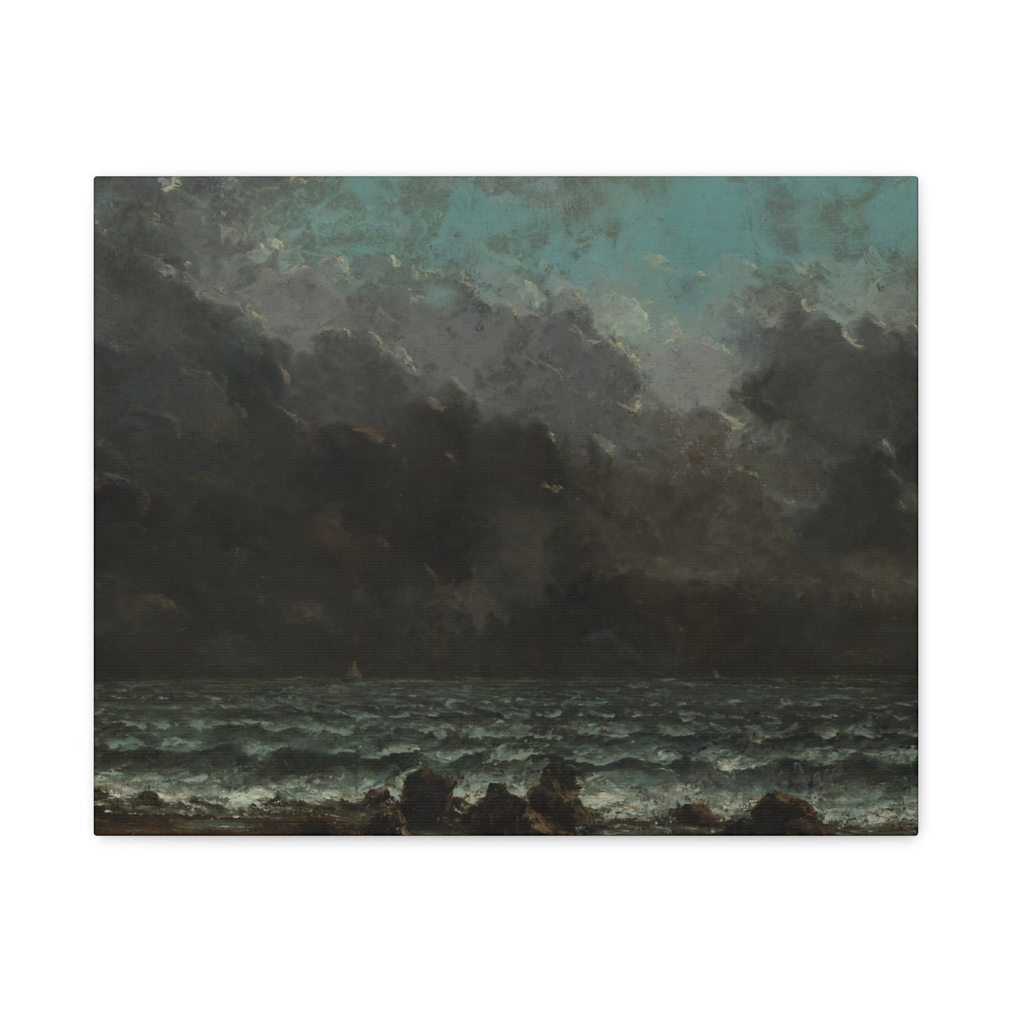 Courbet, Gustave - The Sea (1865) - Canvas Block, unframed